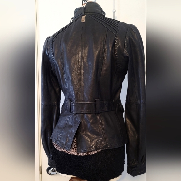 AUTHENTIC CHIC LUXURY LADIES MACKAGE LEATHER JACKET - Picture 2 of 13